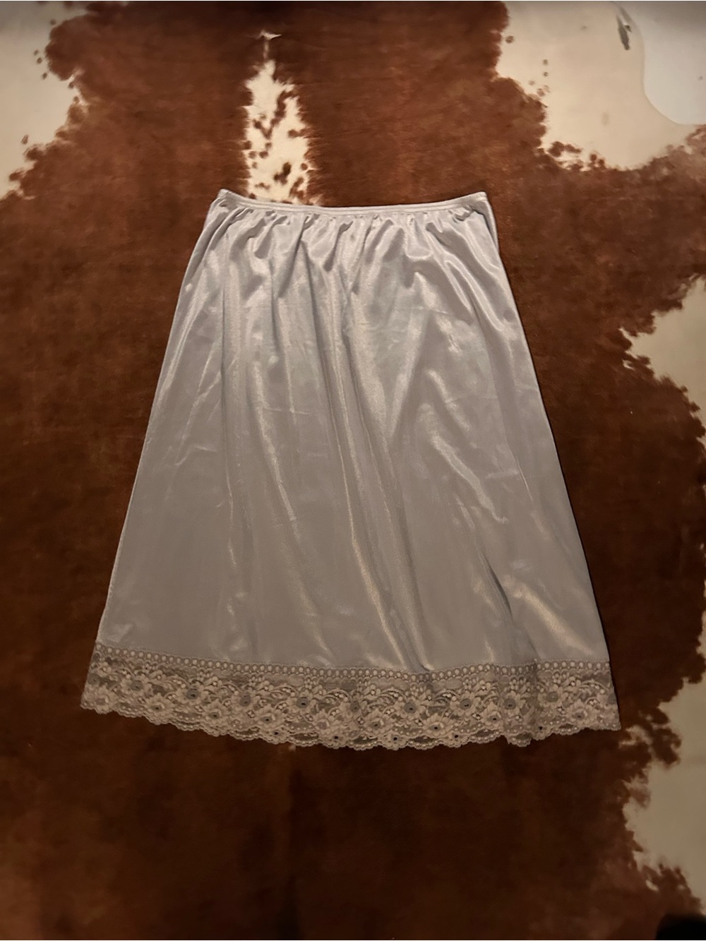 Vintage Pale Blue Half Slip